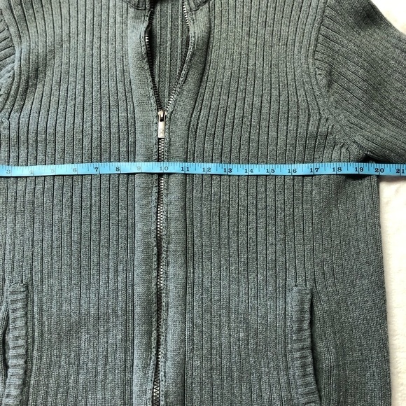 Calvin Klein Grey Zip Up Sweater Med - Picture 7 of 10